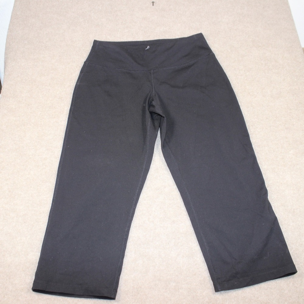Prana Womens Black Capri Leggings Small RN124977 Activewear Yoga Pants